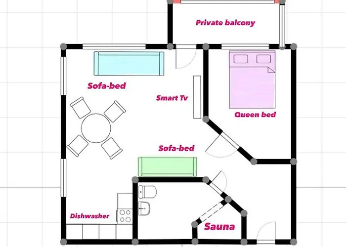 דירה Cozy Downtown With Private Finnish Sauna